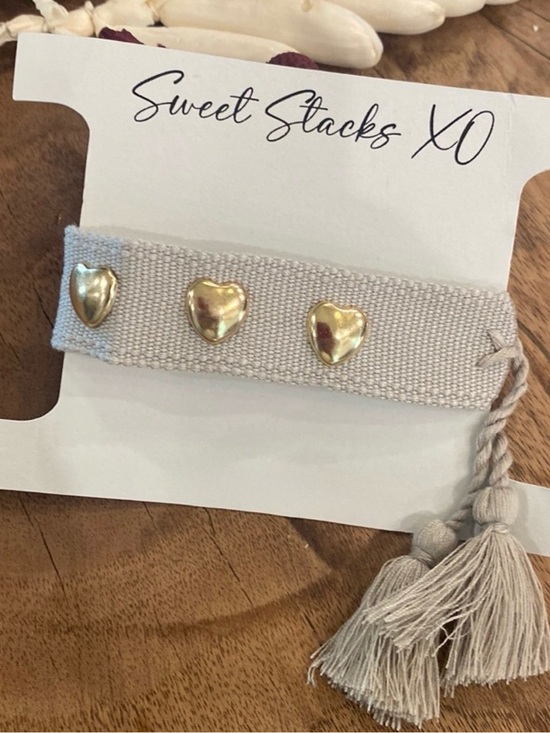 sweetstacks Jewelry - Gray Woven Friendship Bracelet